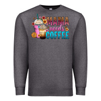 Charcoal Heather mama needs coffee Premium Sweatshirt - Zillion Design Studio