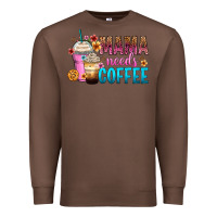 Chestnut mama needs coffee Premium Sweatshirt - Zillion Design Studio