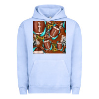 Pigment Grape Ice football leopard gemstone sunflower seamless pattern Urban Hoodie - JahusDesignShop