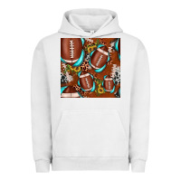 Pigment Lunar Rock football leopard gemstone sunflower seamless pattern Urban Hoodie - JahusDesignShop