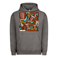 Pigment Tornado football leopard gemstone sunflower seamless pattern Urban Hoodie - JahusDesignShop