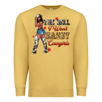 Antique Gold the heel i wont sassy cowgirls Premium Sweatshirt - texasbilliewilder