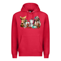 Cardinal coffee tools coffee cups Premium Hoodie - AdoDesignShop
