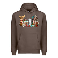 Coffee coffee tools coffee cups Premium Hoodie - AdoDesignShop