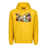 Lemon coffee tools coffee cups Premium Hoodie - AdoDesignShop