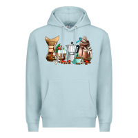 Blue Mist coffee tools coffee cups Premium Hoodie - AdoDesignShop