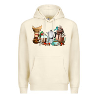 Sandshell coffee tools coffee cups Premium Hoodie - AdoDesignShop
