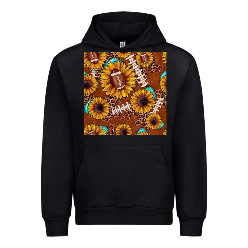 Football Leopard Sunflower Seamless Pattern Urban Hoodie by JahusDesignShop | Teevron