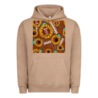 Pigment Burro football leopard sunflower seamless pattern Urban Hoodie - JahusDesignShop