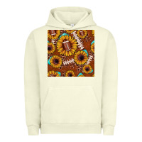 Pigment Pistachio football leopard sunflower seamless pattern Urban Hoodie - JahusDesignShop
