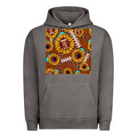 Pigment Tornado football leopard sunflower seamless pattern Urban Hoodie - JahusDesignShop