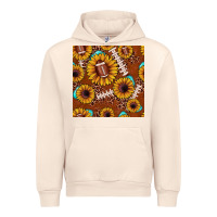 Sandshell football leopard sunflower seamless pattern Urban Hoodie - JahusDesignShop