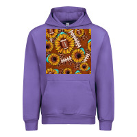 Tulip football leopard sunflower seamless pattern Urban Hoodie - JahusDesignShop