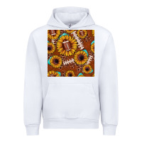 White football leopard sunflower seamless pattern Urban Hoodie - JahusDesignShop