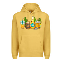 Antique Gold beer coffee cups Premium Hoodie - AdoDesignShop