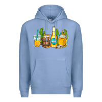 Colony Blue beer coffee cups Premium Hoodie - AdoDesignShop