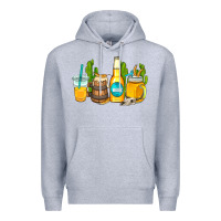 Heather Grey beer coffee cups Premium Hoodie - AdoDesignShop