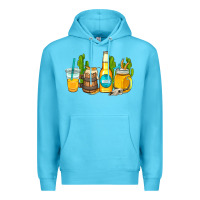 Ocean Blue beer coffee cups Premium Hoodie - AdoDesignShop