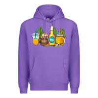 Purple beer coffee cups Premium Hoodie - AdoDesignShop