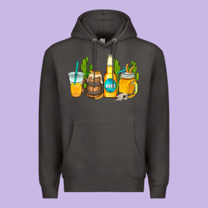 Beer Coffee Cups Premium Hoodie Designed By Adodesignshop