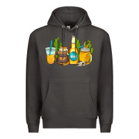 Smoke beer coffee cups Premium Hoodie - AdoDesignShop