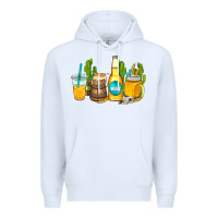 White beer coffee cups Premium Hoodie - AdoDesignShop