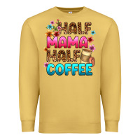 Antique Gold half mama half coffee Premium Sweatshirt - Zillion Design Studio