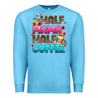 Ocean Blue half mama half coffee Premium Sweatshirt - Zillion Design Studio