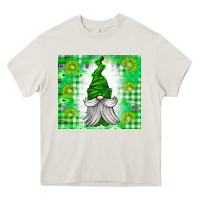 Cream St. Patricks Day Gnome Heavy Core Tee - CowhideDigitalArt