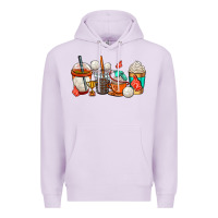 Lilac volleyball coffee cups Premium Hoodie - AdoDesignShop