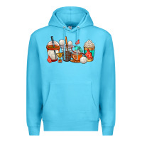 Ocean Blue volleyball coffee cups Premium Hoodie - AdoDesignShop
