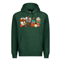 Sports Green volleyball coffee cups Premium Hoodie - AdoDesignShop