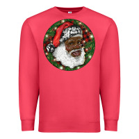 Cardinal African American Santa Christmas Premium Sweatshirt - RanaPortraitStore