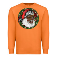 Carrot African American Santa Christmas Premium Sweatshirt - RanaPortraitStore