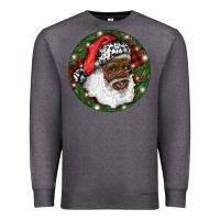 African American Santa Christmas Premium Sweatshirt | Teevron