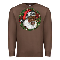 Chestnut African American Santa Christmas Premium Sweatshirt - RanaPortraitStore
