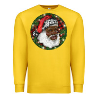 Lemon African American Santa Christmas Premium Sweatshirt - RanaPortraitStore