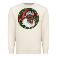 Sandshell African American Santa Christmas Premium Sweatshirt - RanaPortraitStore