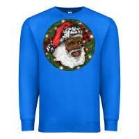 True Royal African American Santa Christmas Premium Sweatshirt - RanaPortraitStore
