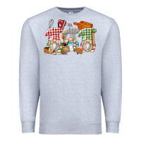 Heather Grey bakery gnomes Premium Sweatshirt - Zillion Design Studio