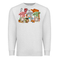 Oatmeal Heather bakery gnomes Premium Sweatshirt - Zillion Design Studio