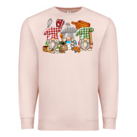 Pale Pink bakery gnomes Premium Sweatshirt - Zillion Design Studio