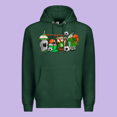 Soccer Coffee Cups Premium Hoodie Designed By Adodesignshop
