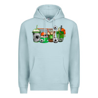 Blue Mist soccer coffee cups Premium Hoodie - AdoDesignShop