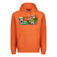 Carrot soccer coffee cups Premium Hoodie - AdoDesignShop