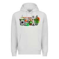 Dove Grey soccer coffee cups Premium Hoodie - AdoDesignShop