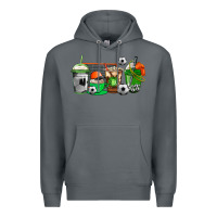 Rock soccer coffee cups Premium Hoodie - AdoDesignShop