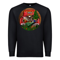 Black Baby Cow Christmas Premium Sweatshirt - RanaPortraitStore