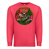 Cardinal Baby Cow Christmas Premium Sweatshirt - RanaPortraitStore