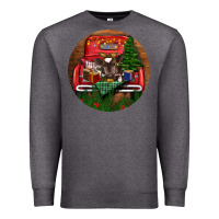 Charcoal Heather Baby Cow Christmas Premium Sweatshirt - RanaPortraitStore